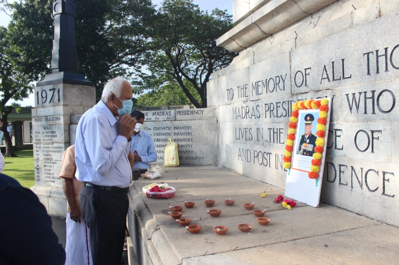 FANS Tamilnadu paid homage to Bipin Rawat