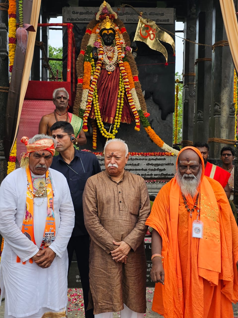 RSS Chief Shri Mohan Bhagwat unveils Statue of Sampoorna Bharat in Tamilnadu